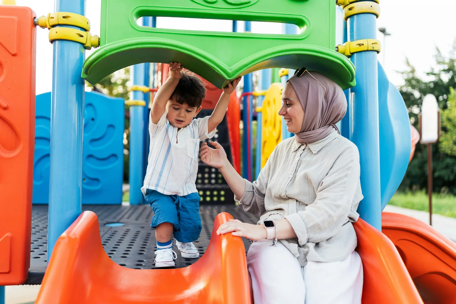Children playing outdoors